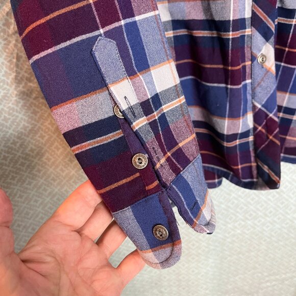 Women's Plaid Kuhl long slv button up shirt Size M - Picture 4 of 7